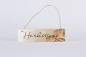 Preview: Rustikales Holz Deko-Schild mit Aufschrift Herbstzeit – herbstliche Gartendeko