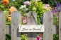 Preview: Deko Schild aus Holz Sind im Garten