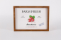 Preview: Wandbild aus Holz mit Farm Fresh Strawberries Motiv – Erdbeer Deko Landhausstil