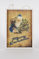 Preview: Wandbild aus Holz mit Merry Christmas Motiv – festliche Weihnachtsdeko im Landhausstil