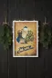 Preview: Wandbild aus Holz mit Merry Christmas Motiv – festliche Weihnachtsdeko im Landhausstil
