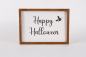 Preview: Wandbild aus Holz mit Happy Halloween Motiv – herbstliche Wanddeko für Halloween-Party
