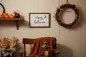 Preview: Wandbild aus Holz mit Happy Halloween Motiv – herbstliche Wanddeko für Halloween-Party