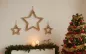 Preview: 3er Set Sterne aus Altholz – natürliche Weihnachtsdeko zum Aufhängen für rustikale Atmosphäre