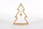 Preview: Weihnachtsbaum Holz Eiche mit Kugel gold