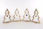Mobile Preview: Weihnachtsbaum Holz Eiche mit Kugel
