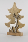 Preview: Tannenbaum aus Holz mit Hirsch aus Metall