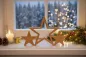 Preview: Sterne aus Buchenholz – elegante Weihnachtsdekoration für Ihr Zuhause