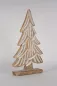 Preview: Eleganter Tannenbaum aus Mangoholz in Weiß – stilvolle Dekoration für Ihr Zuhause