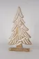 Preview: Vielseitiger Tannenbaum aus Mangoholz – 50 cm hohe Deko für Tisch, Fensterbank oder Regal