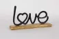 Preview: Schriftzug LOVE aus schwarzem Metall – moderne Deko für Wand oder Tisch