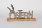 Preview: Schriftzug Ostern aus Metall silber