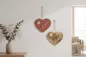 Preview: Wandhänger Herz Love natur