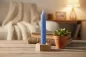 Preview: Stabkerzenhalter Polygon aus Buche 2er Set – moderne Holzdeko