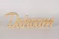 Preview: Schriftzug Dahoam aus Holz als natürliche Wanddekoration