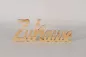 Preview: Schriftzug Zuhause aus Holz – stilvolle Wanddekoration