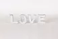 Preview: Schriftzug LOVE in Weiß – elegante Wand- und Tischdekoration