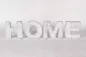 Preview: Stilvoller Home Schriftzug in Weiß für gemütliche Atmosphäre