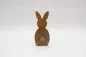 Preview: großer Hase aus Mangoholz mit Blume rustikale Osterdeko jetzt kaufen