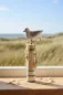Preview: Möwe aus Holz – maritime Dekofigur für Wohnzimmer