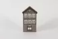 Preview: Haus aus MDF-Holz Braun 20 cm – Dekoratives Wohnaccessoire