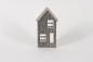 Preview: Haus aus Holz MDF grau 20 cm
