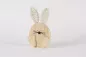 Preview: Wohnaccessoire Hase aus Holz weiss charmant schlicht bestellen