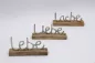 Preview: Dekorativer Schriftzug Lebe Liebe Lache in natürlichem Holzdesign
