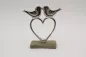Preview: Herz aus Metall mit Vogel