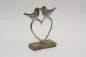 Preview: Herz aus Metall mit Vogel