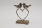 Preview: Herz aus Metall mit Vogel