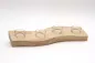 Preview: Teelichthalter aus Holz mit geschwungenem Design – stilvolle Kerzendeko
