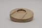 Preview: Kerzenbrett aus Holz Buche 18 cm – natürliche Tischdeko