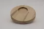 Preview: Kerzenbrett aus Holz Buche 18 cm – natürliche Tischdeko