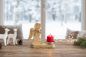 Preview: Kerzenhalter Engel aus Holz