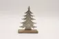 Preview: Tannenbaum aus Metall silber – elegante Weihnachtsdeko für festliche Atmosphäre