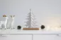 Preview: Tannenbaum aus Metall silber – elegante Weihnachtsdeko für festliche Atmosphäre