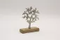 Preview: Moderner Baum aus Metall in Silber als stilvolles Dekoobjekt