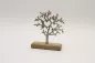 Preview: Baum aus Metall in Silber mit feiner Struktur