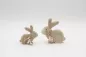Preview: Hase aus Holz Set 2er Naturholz Figuren Osterdeko ideal als Geschenk