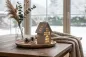 Preview: Skandinavisches Lichthaus aus Holz – perfekte Tisch- oder Fensterbankdeko.