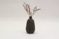 Preview: Graue Keramikvase – elegante Deko für Zuhause