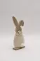 Preview: Detailansicht Osterhase mit weichem Plüsch-Bauch – Deko Artikel Ostern