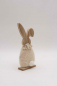 Preview: Detailansicht Osterhase mit weichem Plüsch-Bauch – Deko Artikel Ostern