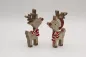 Preview: Weihnachts Rentier aus Holz mit liebevollen Details für gemütliche Deko kaufen