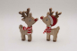 Preview: Dekorative Holz Rentier Figur für Advents- und Weihnachtsdekoration jetzt online kaufen
