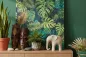 Preview: Elefanten Skulptur in heller Steinoptik als stilvolle Deko für Wohnzimmer und Regal