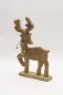Preview: Dekorativer Holz Hirsch für Wohnzimmer und Weihnachtsdekoration online entdecken
