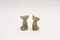 Preview: Deko Fuchs Figuren Set in Beige – moderne Tierfiguren jetzt kaufen