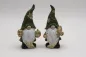 Preview: 2er-Set Wichtelfiguren aus Polyresin mit Kürbissen und Blatt